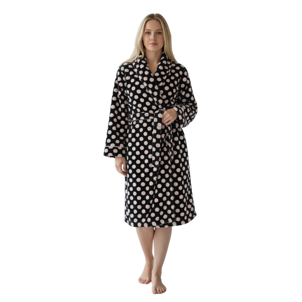 Kate Spade New York Polka Dot Plush Robe